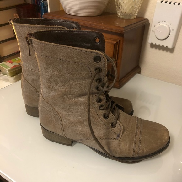 Steve Madden Shoes - Steve Madden leather combat boots